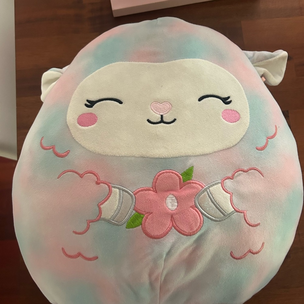 Lula Lamb Pink & Blue Easter Squishmallow
